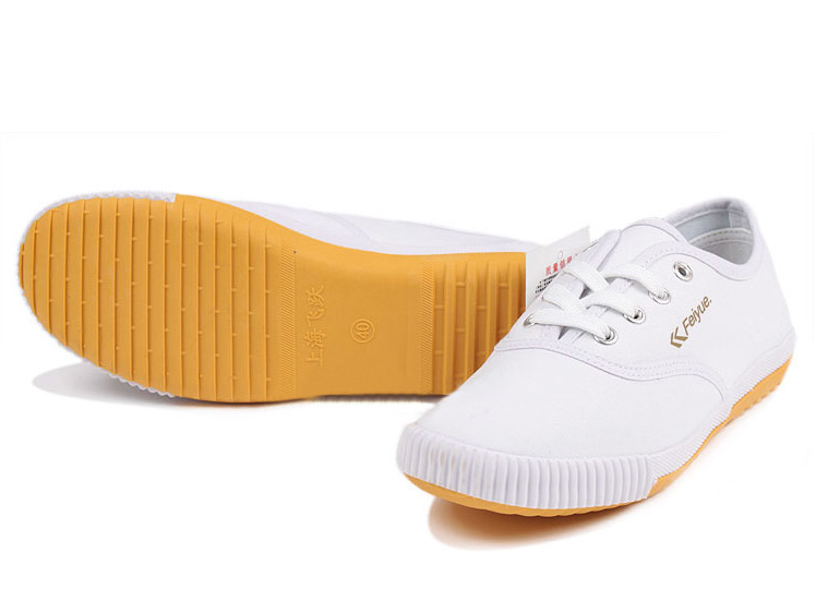  New style Feiyue plain lovers shoes white Detail image